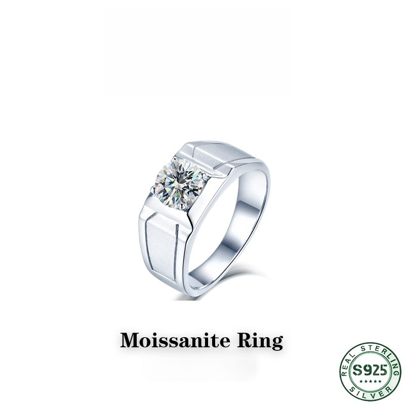 Hot selling s925 sterling silv - Moissanite Engagement Ring 1 Carat recension och pris