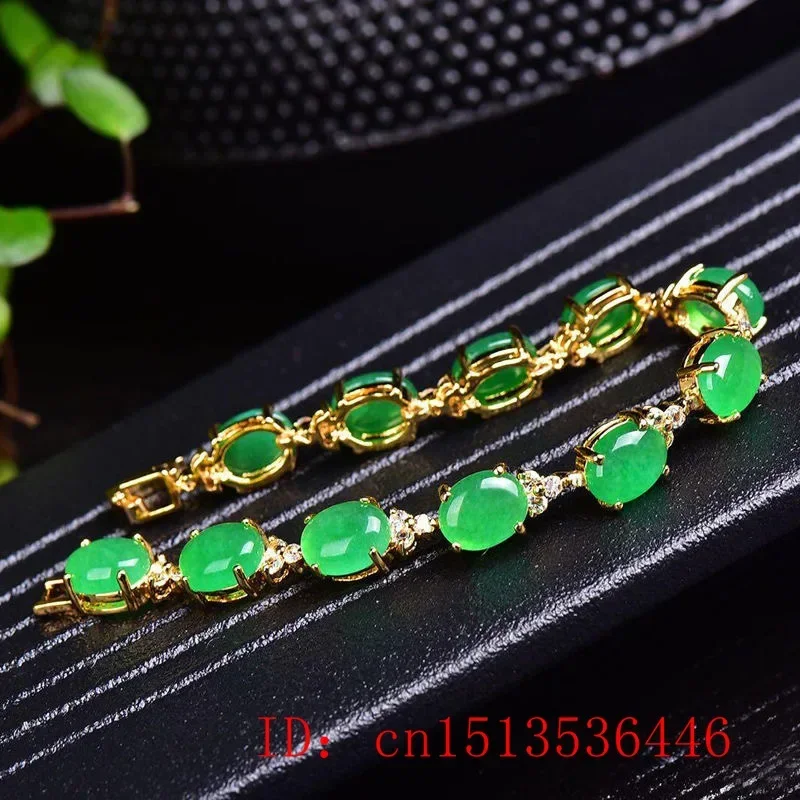 Natural Green Jade Agate LOVE  - Bracelets recension och pris
