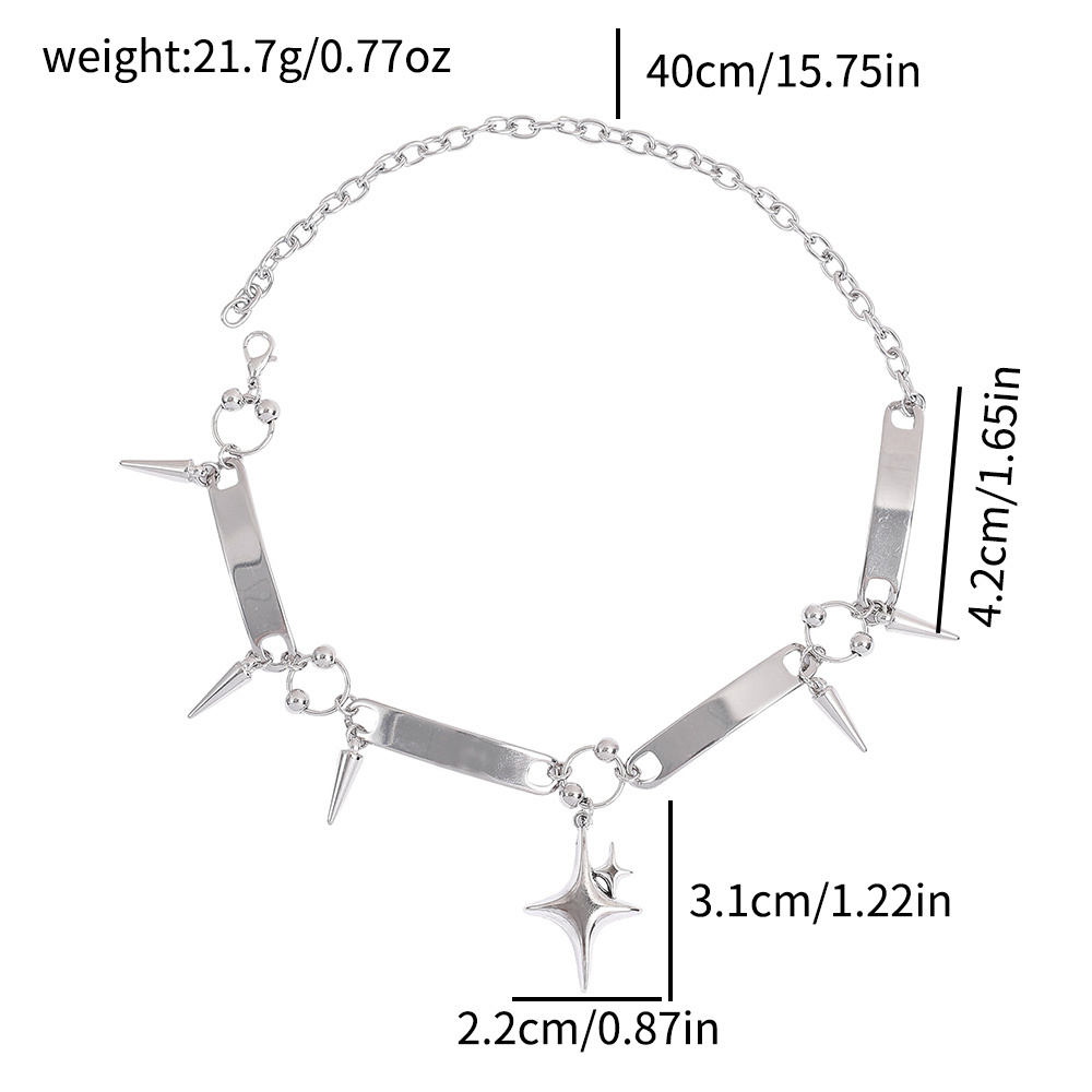 Punk Star Riveted Choker,Rock  - Goth Punk Spike Choker recension och pris