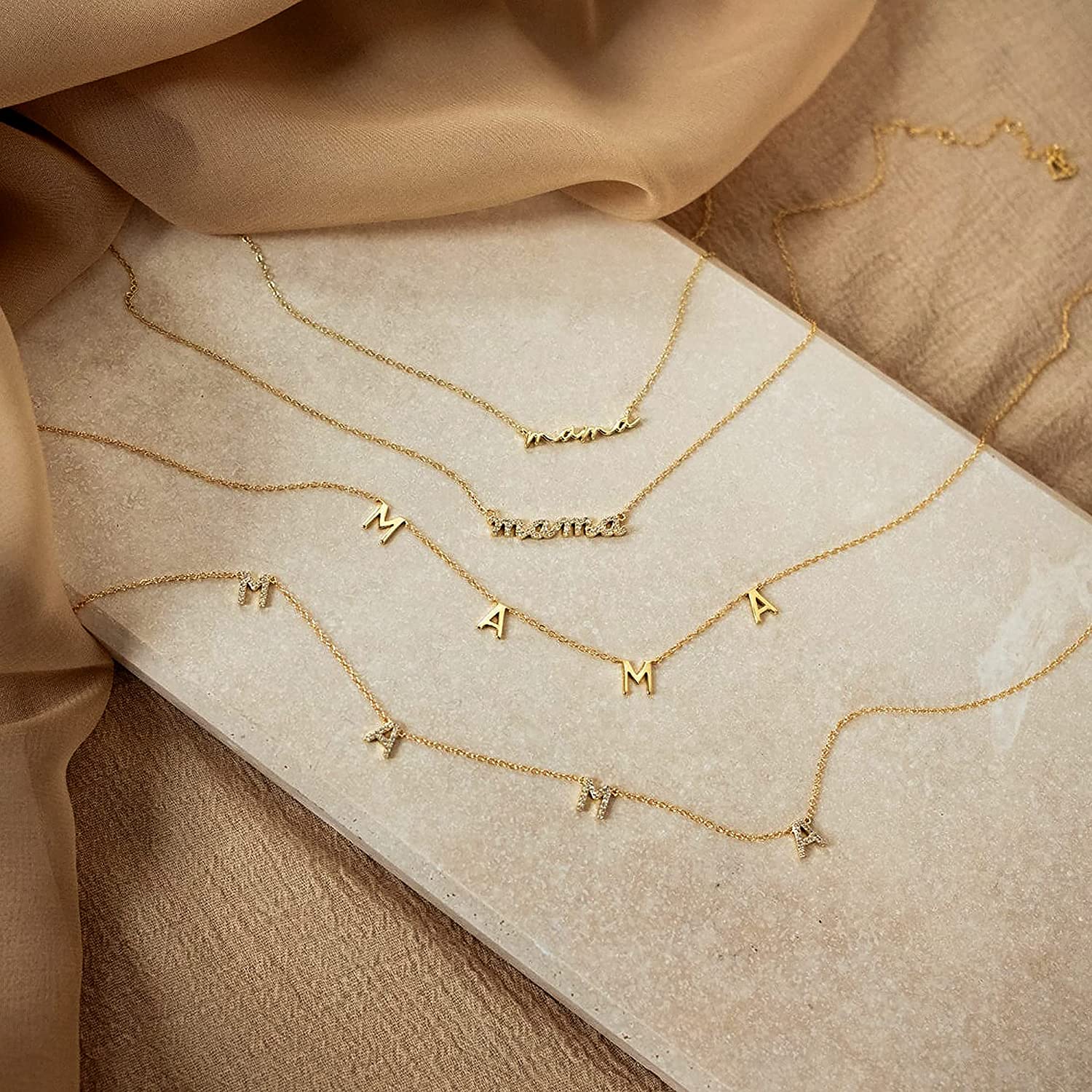 GD Wholesale Elegant Gift Tarn - Initial Letter Necklace 18K Gold recension och pris