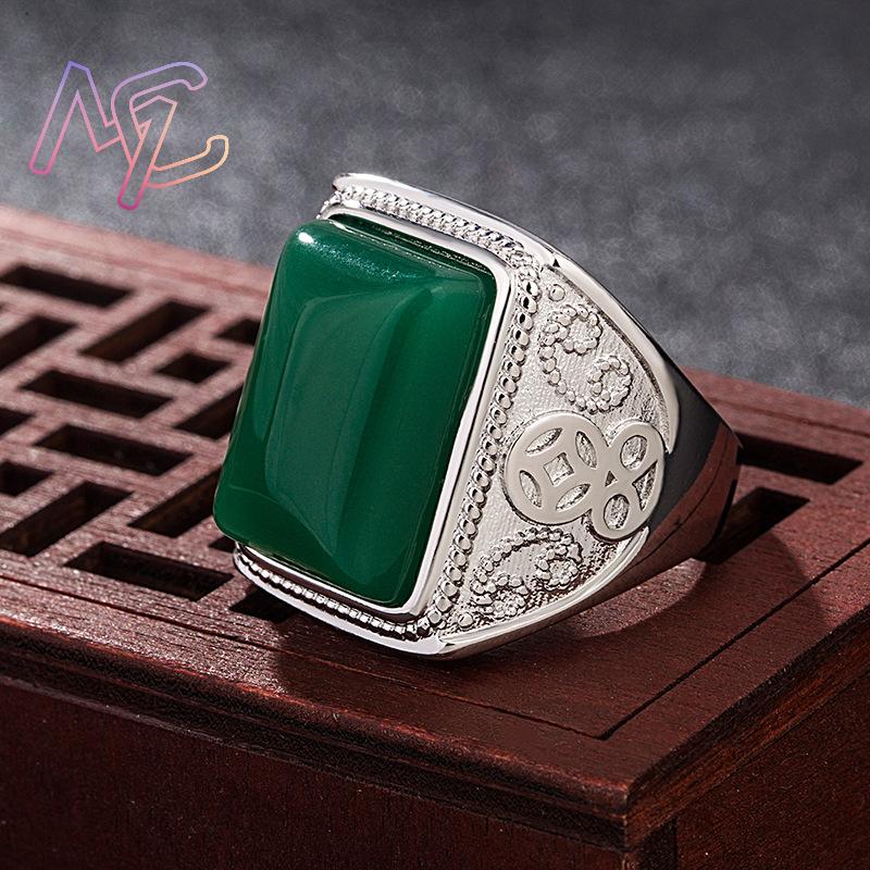 Green Natural Jade Rings Real  - Rings recension och pris