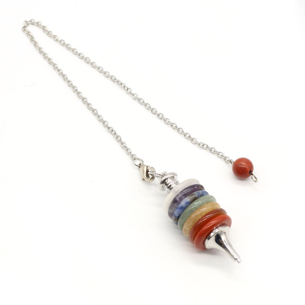 Natural Stone Chakra Pendulum  - Crystal Pendant Necklace Natural Stone recension och pris