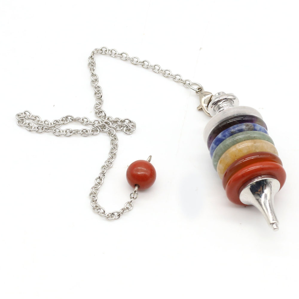 Natural Stone Chakra Pendulum  - Crystal Pendant Necklace Natural Stone recension och pris