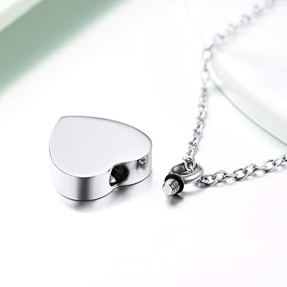 3 Styles Stainless Steel Urn N - Heart Locket Necklace Photo recension och pris