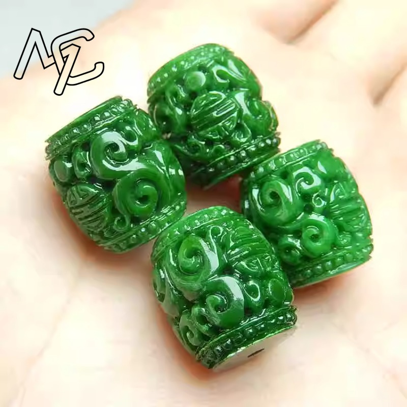 5pc Natural Green Jade Carving - Bracelets recension och pris