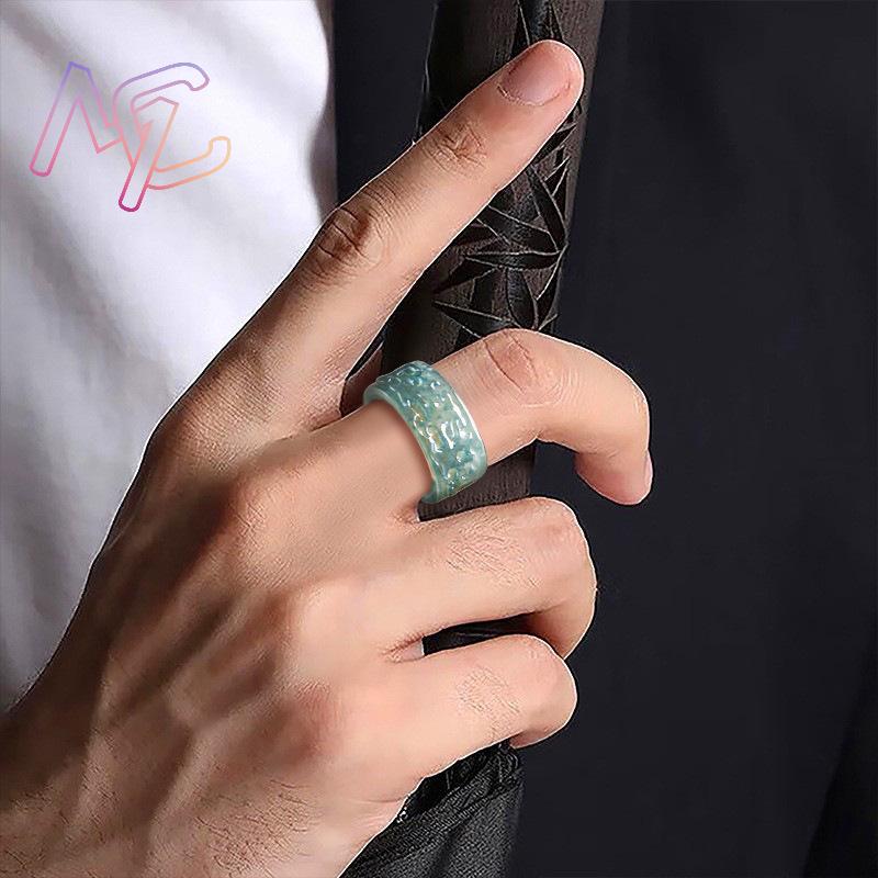 Myanmar Jadeite Taotie Ring Fa - Rings recension och pris
