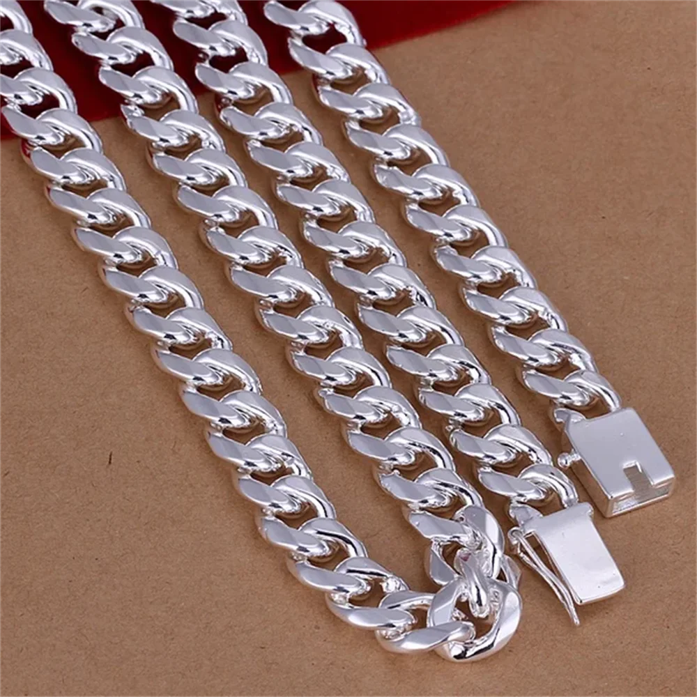 20-24inch 925 Sterling Silver  - 925 Sterling Silver Chain Necklace Men recension och pris