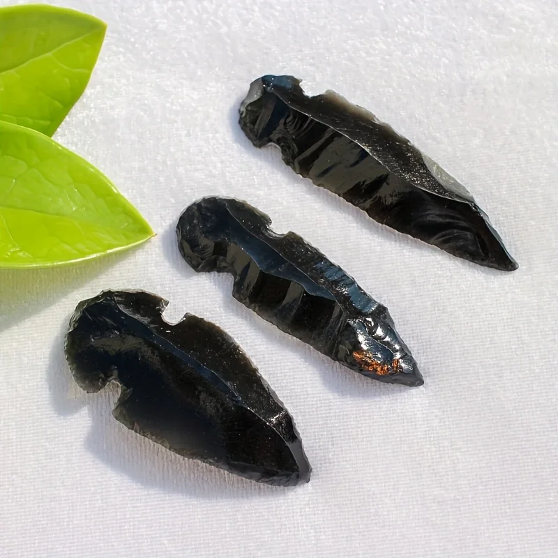 1 Obsidian Arrow Pendant -Hand - Crystal Pendant Necklace Natural Stone recension och pris