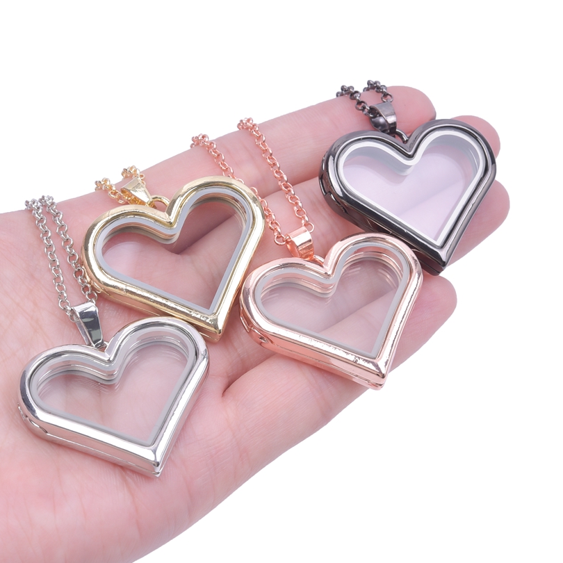 1Pc Y2K Girl Sweet Love Heart  - Heart Locket Necklace Photo recension och pris