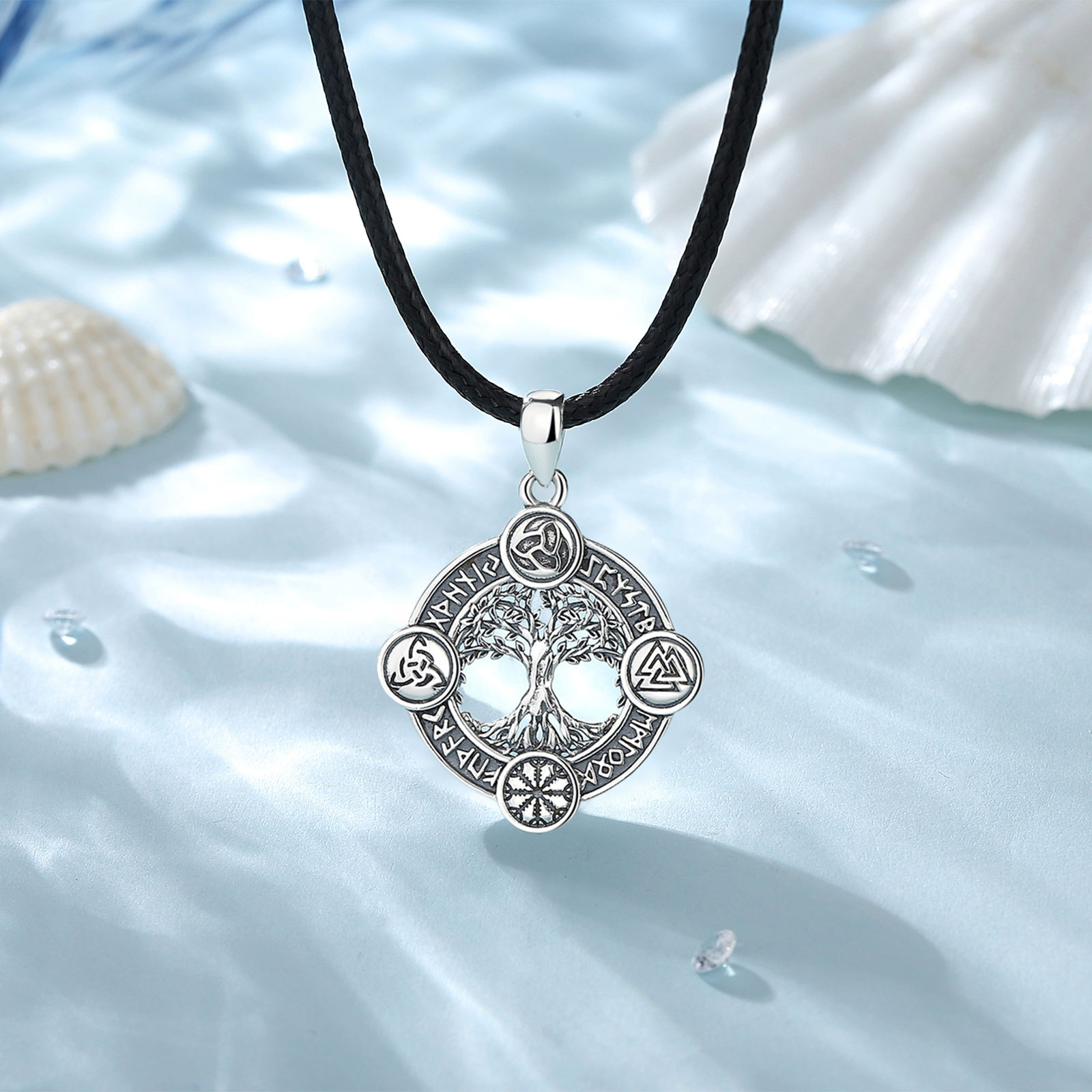 Eudora 925 Sterling Silver Tre - 925 Sterling Silver Chain Necklace Men recension och pris