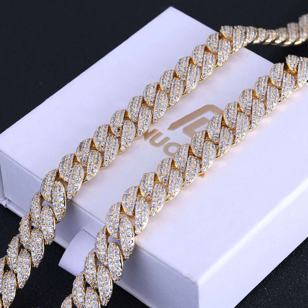 ESKEEM New Style 13MM Iced Out - Cuban Link Chain 12Mm recension och pris