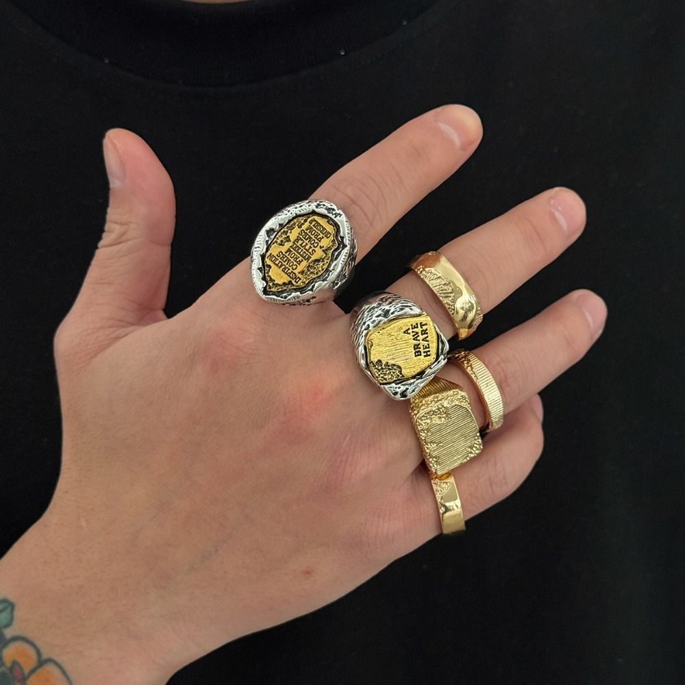 Finger Rings Sets 6Pcs/Set Geo - Vintage Punk Knuckle Rings Set recension och pris