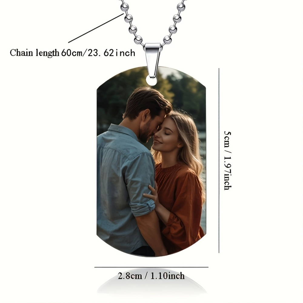 Custom Personalized Men's Pend - Custom Name Necklace Stainless Steel recension och pris