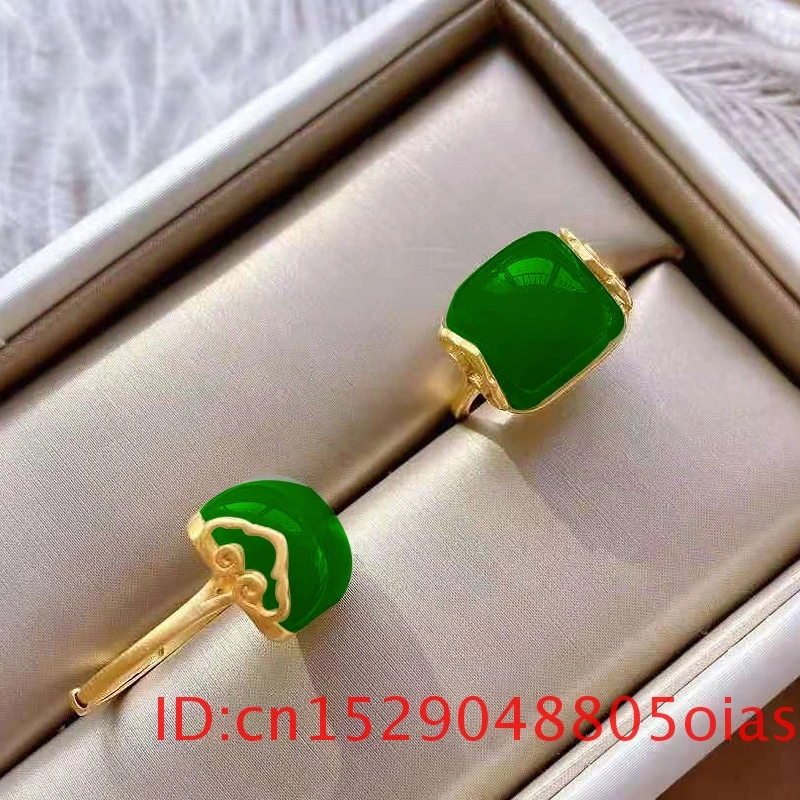 Natural Hetian Jade Ring Fashi - Rings recension och pris